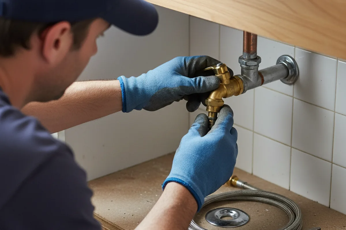 Shutoff valve and fitting work during Emergency Plumbing in Phoenicia